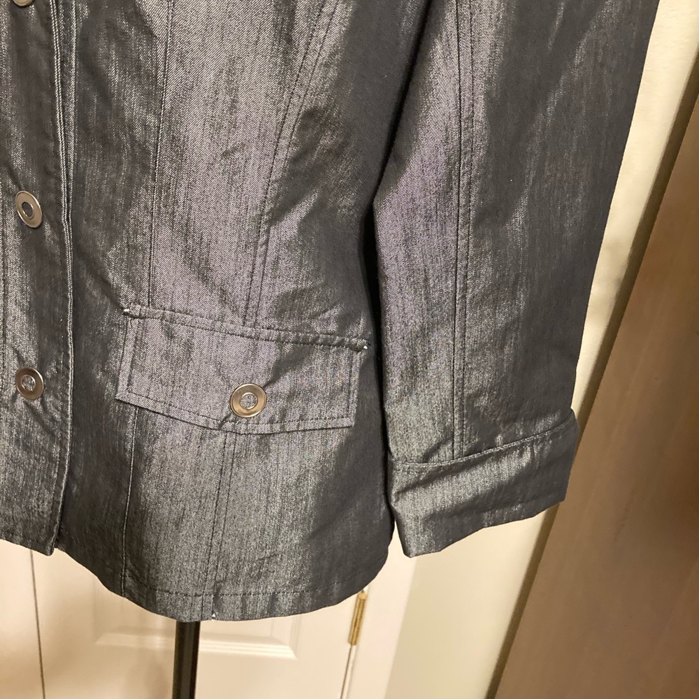 Westbound shiny dark light weight denim jacket size ‘medium - Picture 3 of 8